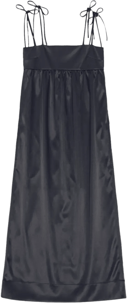 sleeveless satin maxi dress 