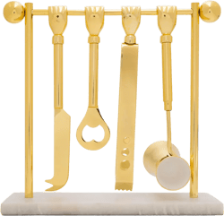 Barbell barware set