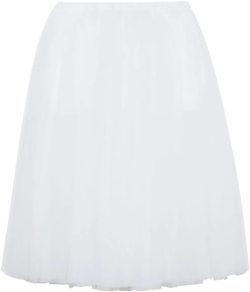 tulle midi skirt