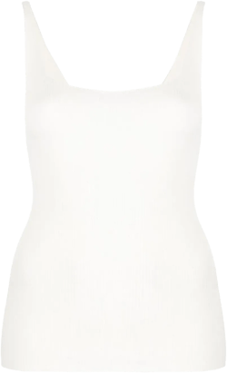 ribbed-knit tank top