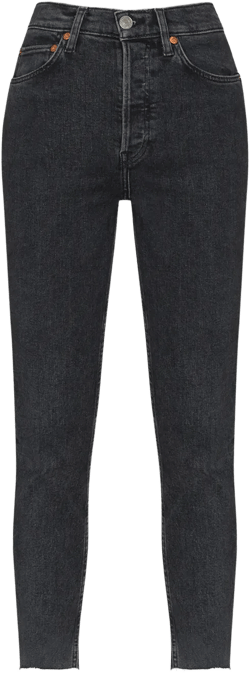 90s high-rise cropped jeans