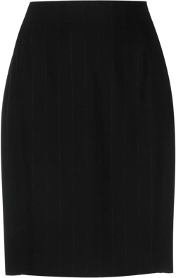 1990s pinstripe pencil skirt