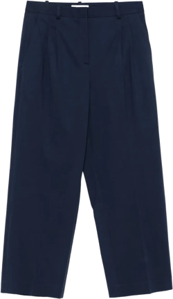 pleat-detail trousers
