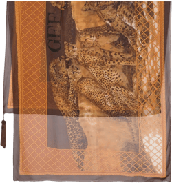 Chita-print silk scarf