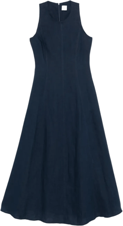linen midi dress