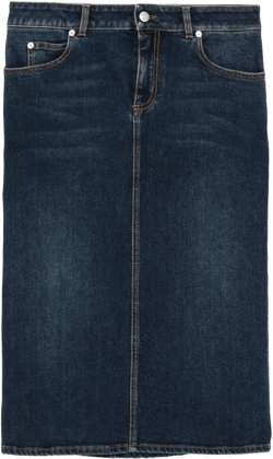 denim pencil skirt