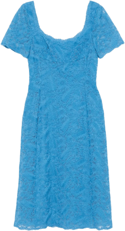 floral-lace midi dress 