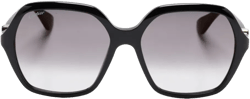 geometric-frame sunglasses