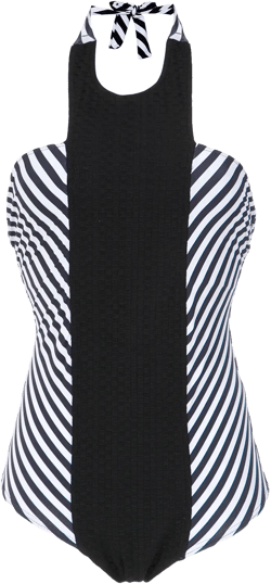 striped swimsuit