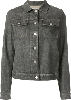 buttoned denim jacket