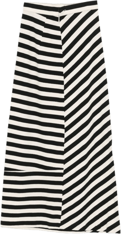 striped maxi skirt
