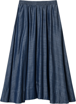 pleated midi skirt 