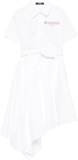 knot-detail dress