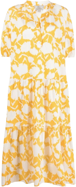 floral-print cotton dress