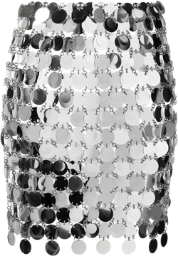 circular-discs mini skirt