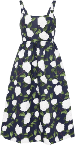 Olena floral-print midi dress