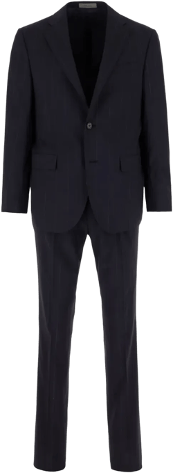 pinstriped suit