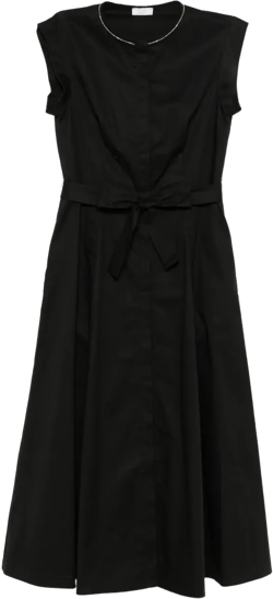 sleeveless midi dress