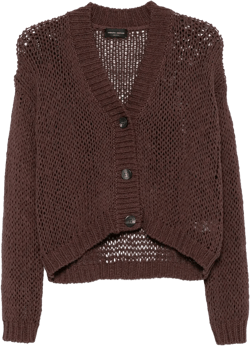 open-knit cardigan
