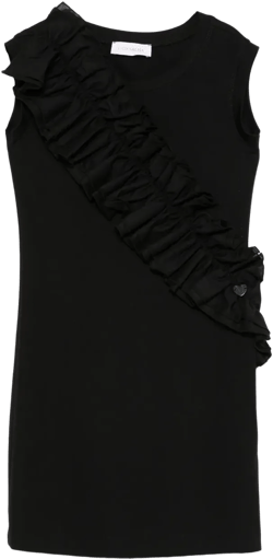 ruffled-trim dress
