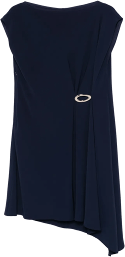 draped-detailing mini dress