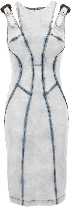 buckled dress