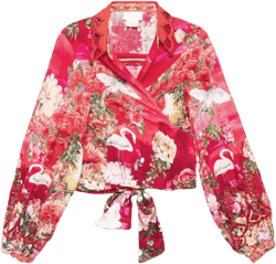 cropped wrap shirt