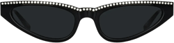 crystal-embellished cat-eye-frame sunglasses