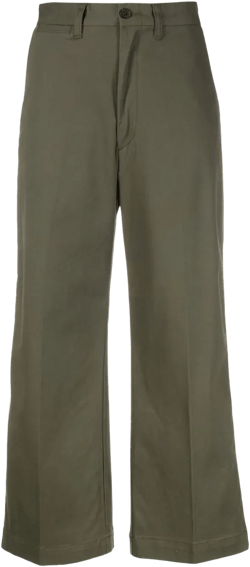 high-waist cropped trousers