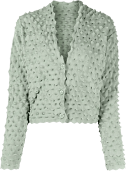V-neck cropped cardigan