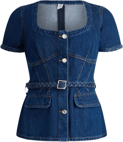 denim fitted jacket