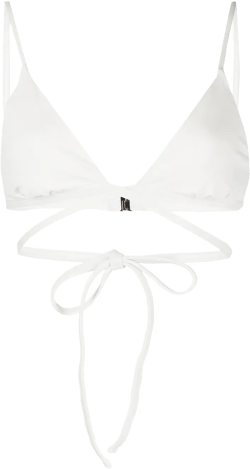 triangle wrap-around tie bikini top