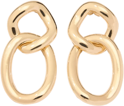 oversize chain link earrings