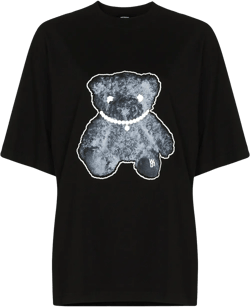 Pearl Necklace Teddy cotton T-shirt