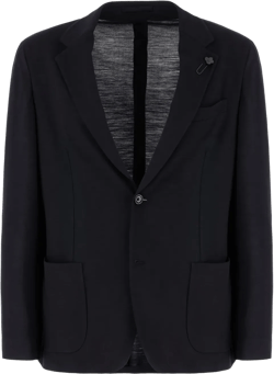 Single-breasted Blazer In Blue