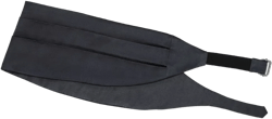 pleated satin cummerbund