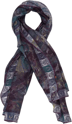 paisley-print scarf