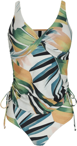 graphic-print tankini
