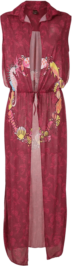 printed beach dress