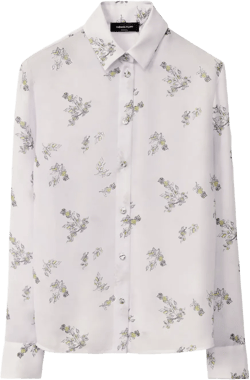 floral-print shirt