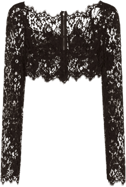 lace-detail corset top