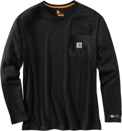 Carhartt Men's Force Cotton Delmont Long Sleeve T Shirt (Regular and Big & Tall Sizes)