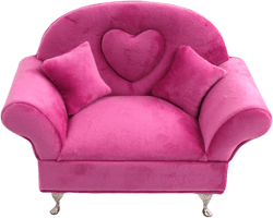 CONCISE Miniature Dollhouse Accessories Dollhouse Furniture 1/6 Scale Sofa Pink Jewelry Box Women Velvet Storage Jewelry Box C Pink Sofa3