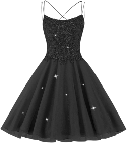 Stylefun Sparkly Tulle Homecoming Dress Short for Teens Lace Beaded Cocktail Dress for Juniors CYM084