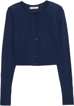 Lightweight Merino Cropped Cardigan | Banana Republic
