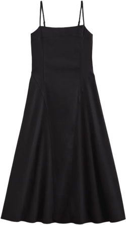 The Seamed Dress in Stretch Linen