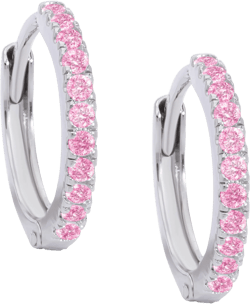 Lily Nily Kids' Pavé Cubic Zirconia Hoop Earrings