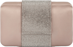 Olga Berg Aubrey Crystal Trim Clutch