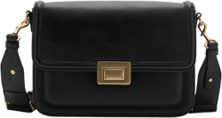 Crossbody bag with flap