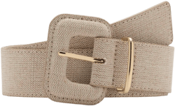 Cotton and linen-blend belt